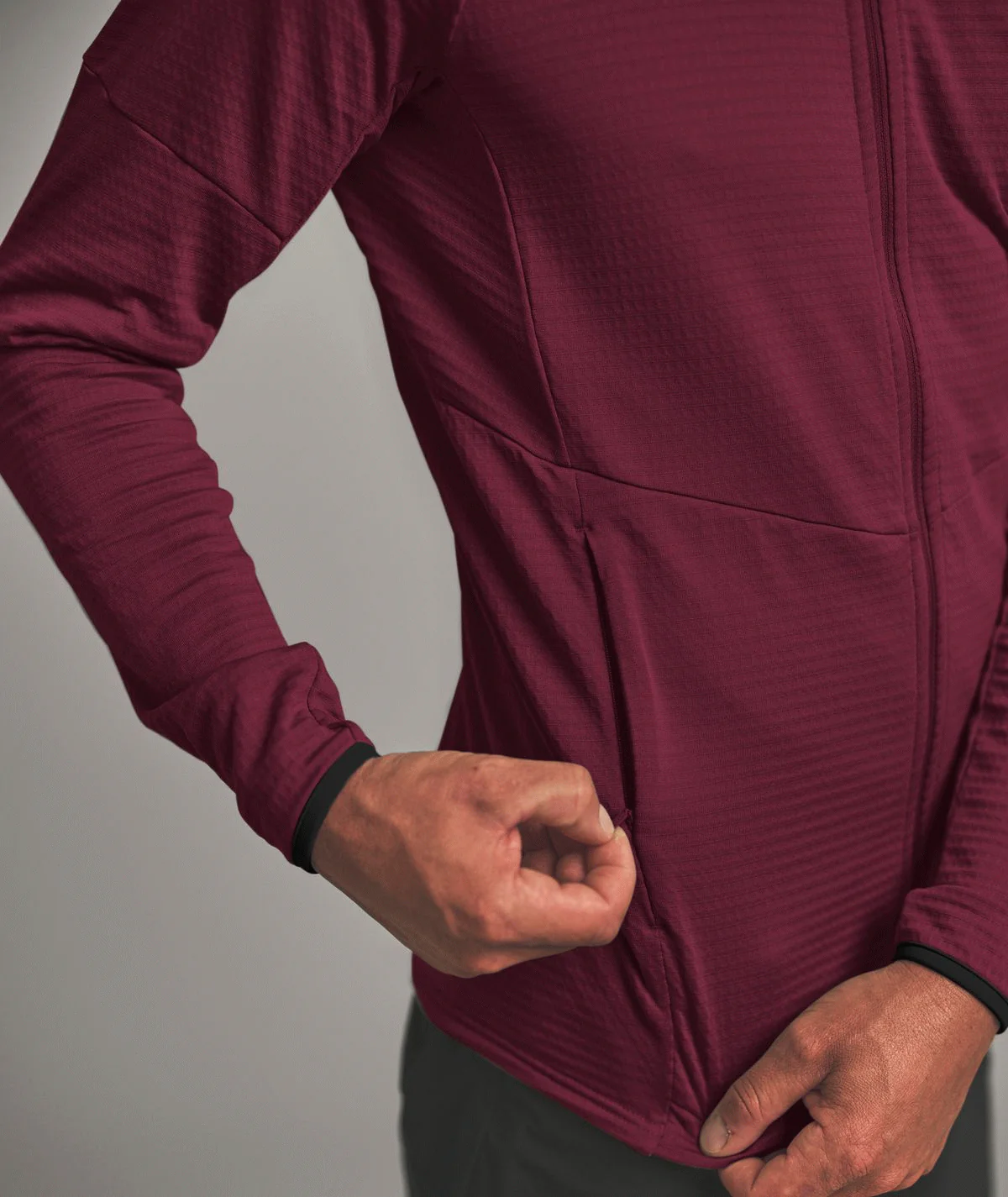 FLEECE LIGHT GRID JACKET M - Image 4