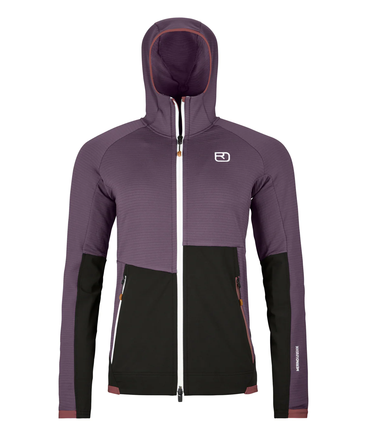 FLEECE RIB HOODY W