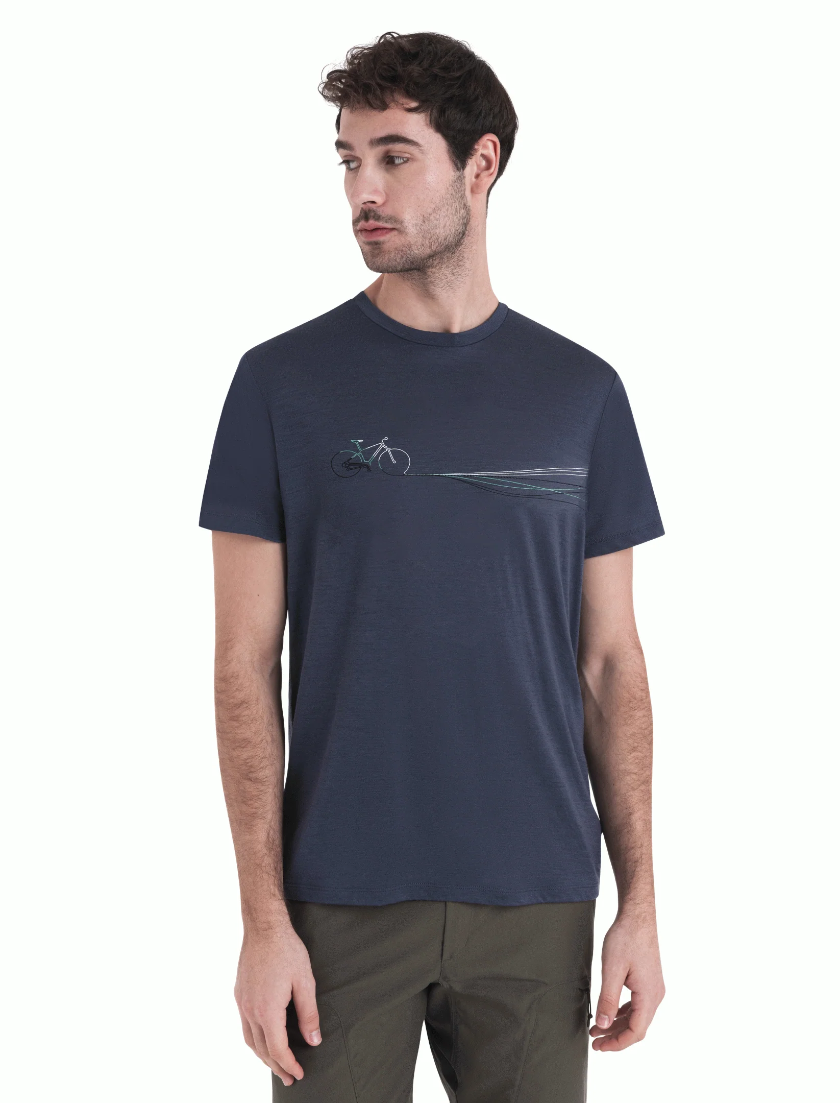 Men Merino 150 Tech Lite III SS Tee Cadence Paths
