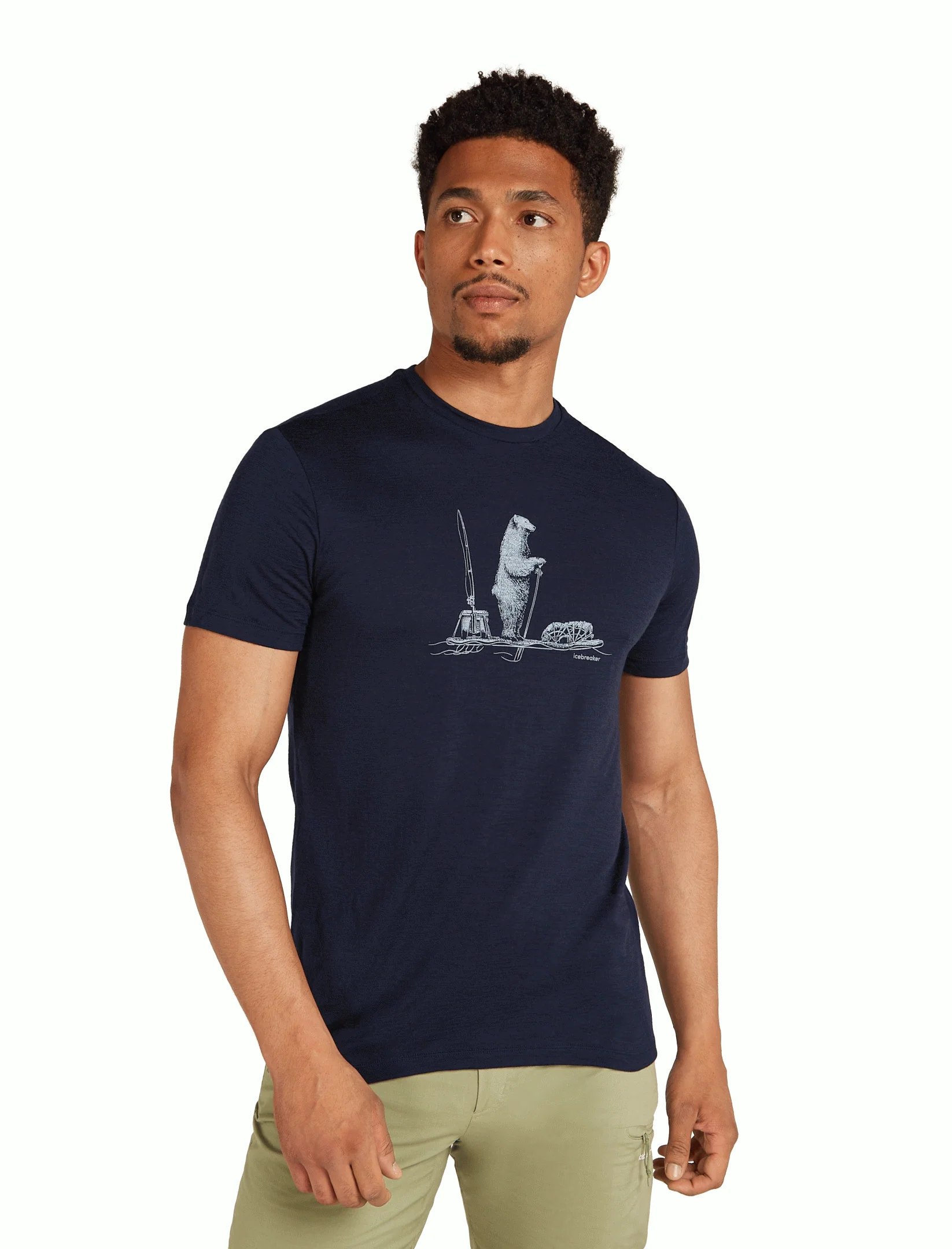 Men Merino 150 Tech Lite SS Tee Polar Paddle - Image 12