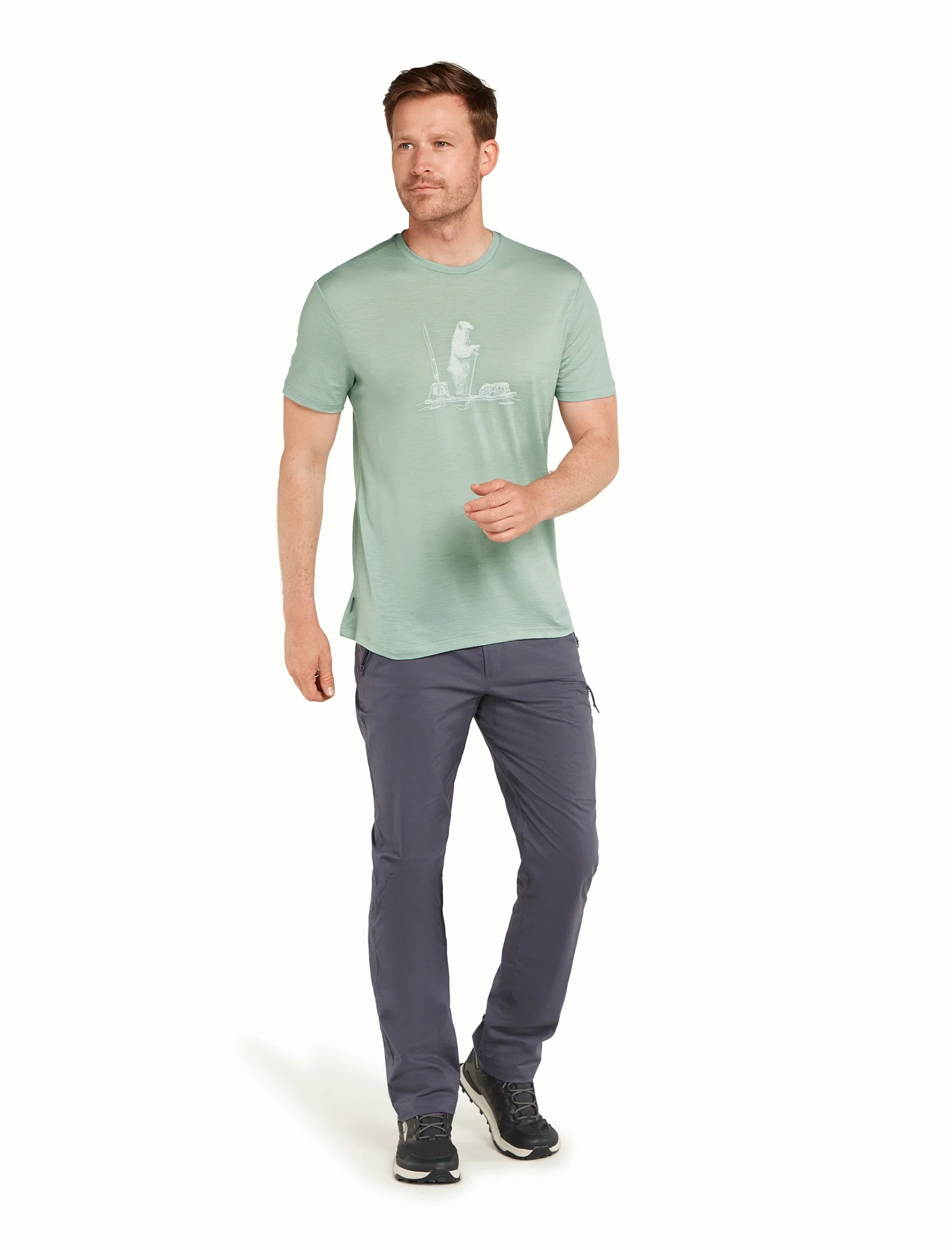 Men Merino 150 Tech Lite SS Tee Polar Paddle - Image 4
