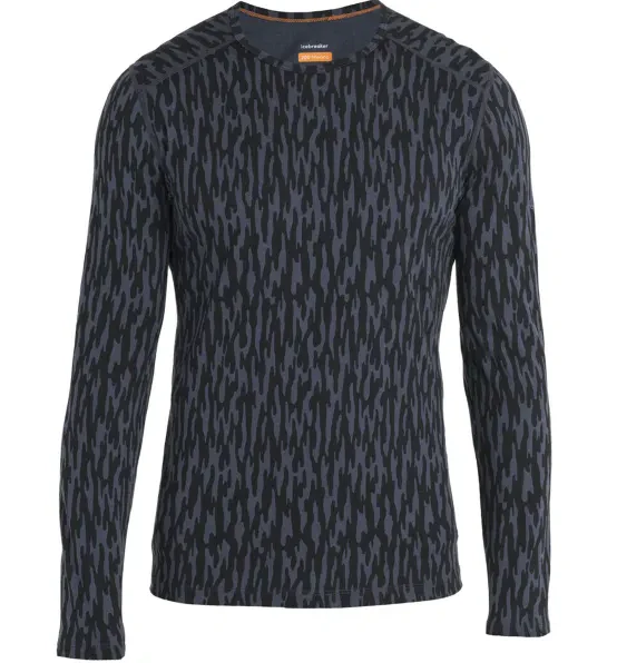 Men Merino 200 Oasis LS Crewe Glacial Flow