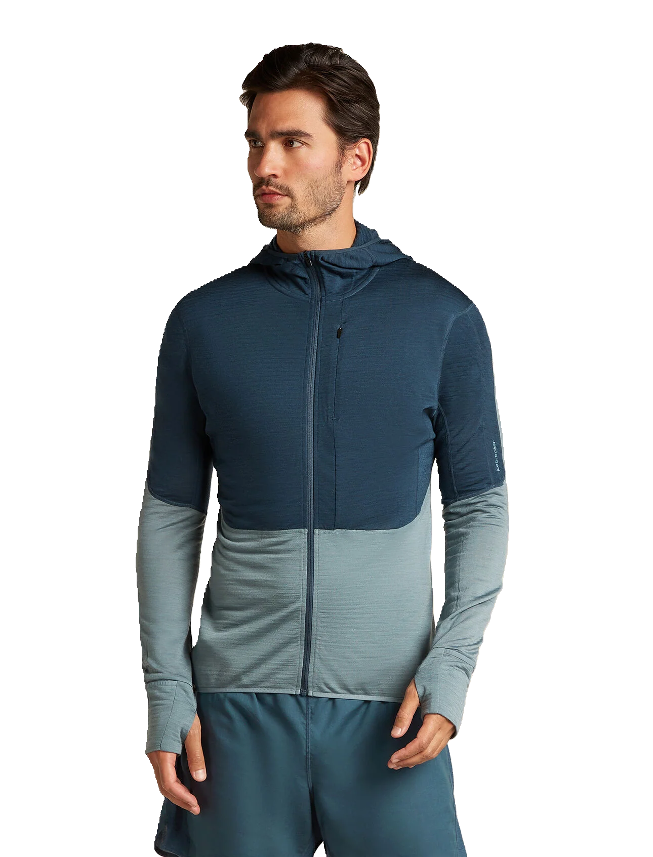 Men Merino Blend 200 RealFleece™ Descender LS Zip Hoodie