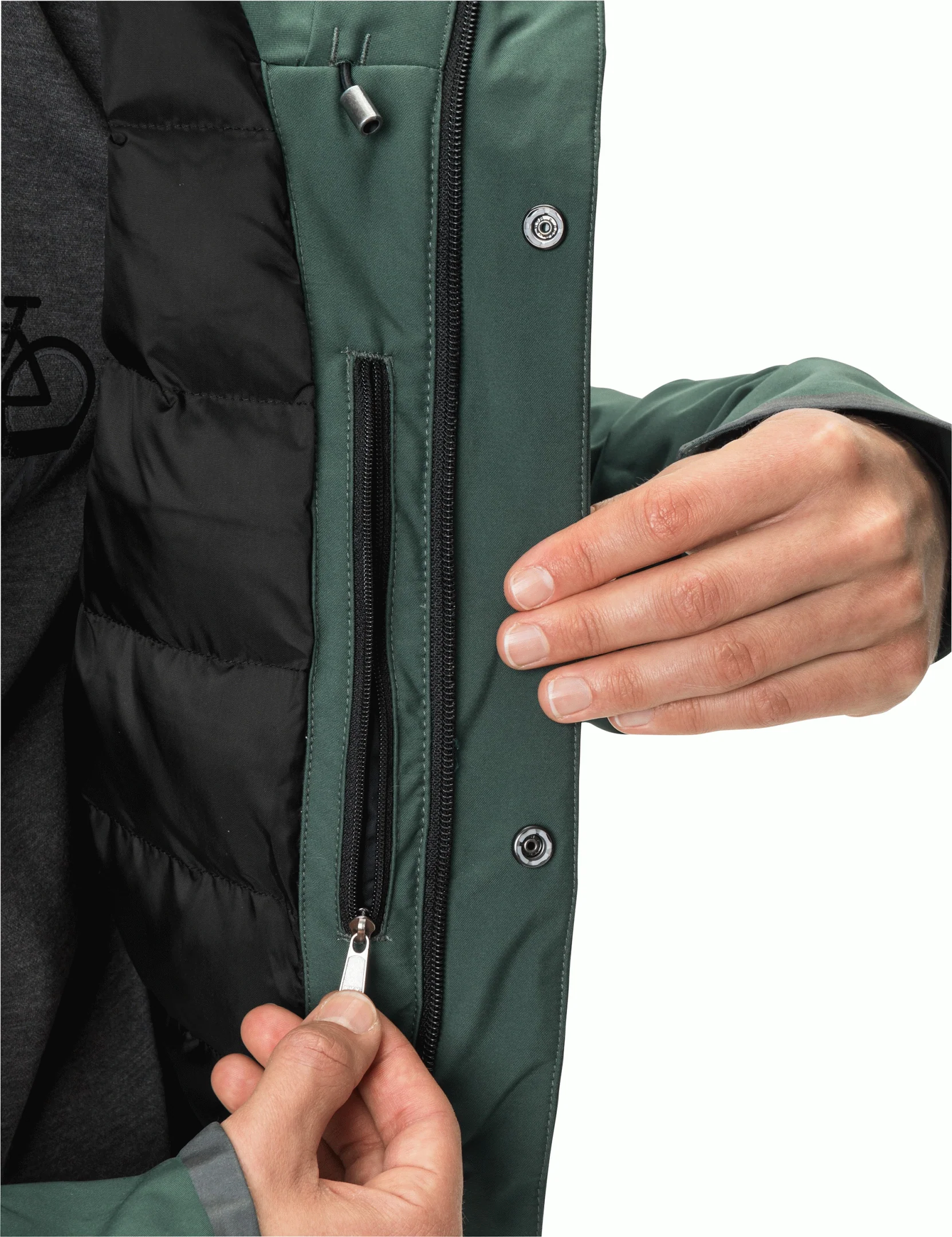 Men's Cyclist Warm Rain Jacket - Image 2