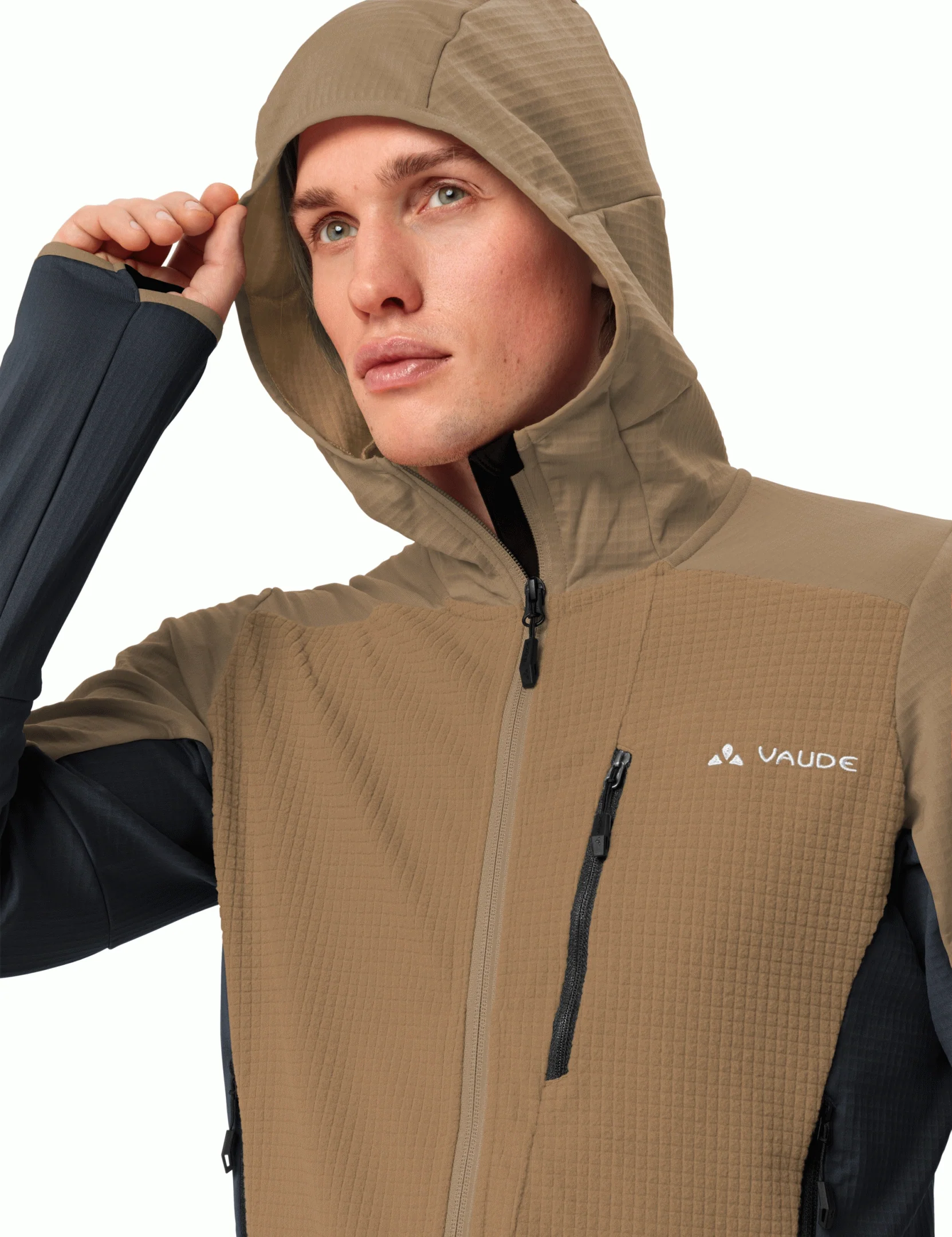 Men's Monviso Hooded Grid Fleece Jacket - Image 10