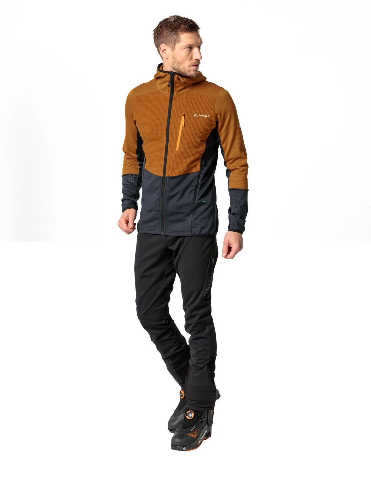 Men's Monviso Hooded Grid Fleece Jacket - Image 4