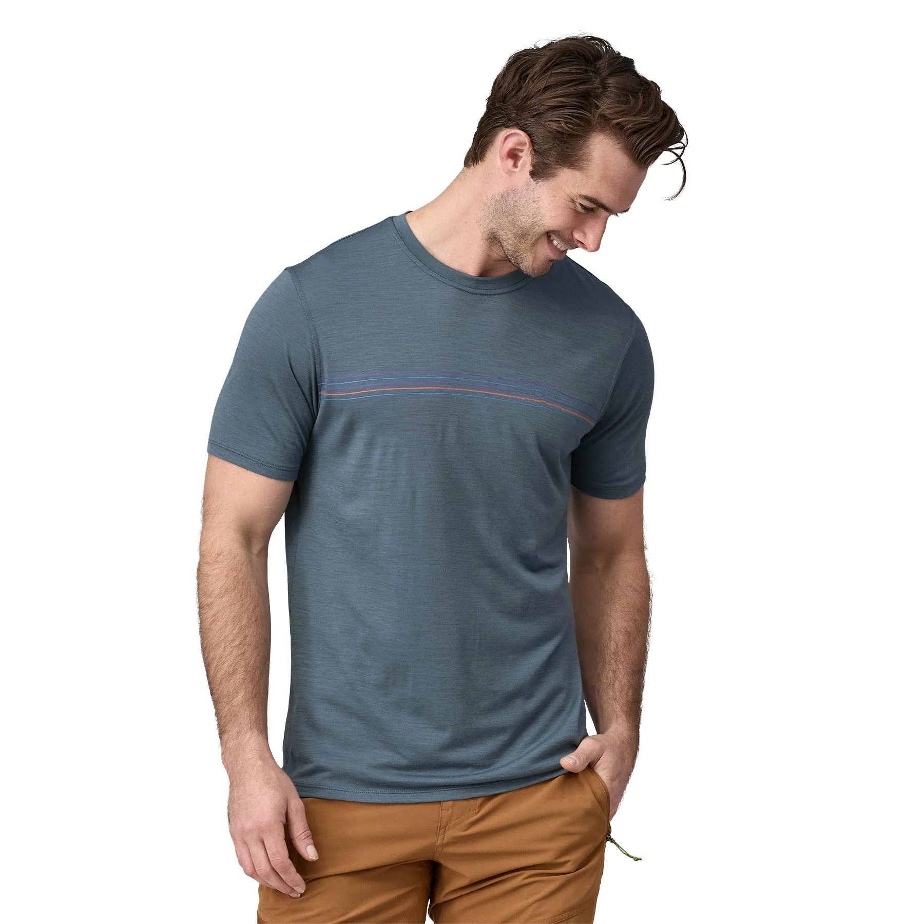 M's Cap Cool Merino Blend Graphic Shirt - Image 7