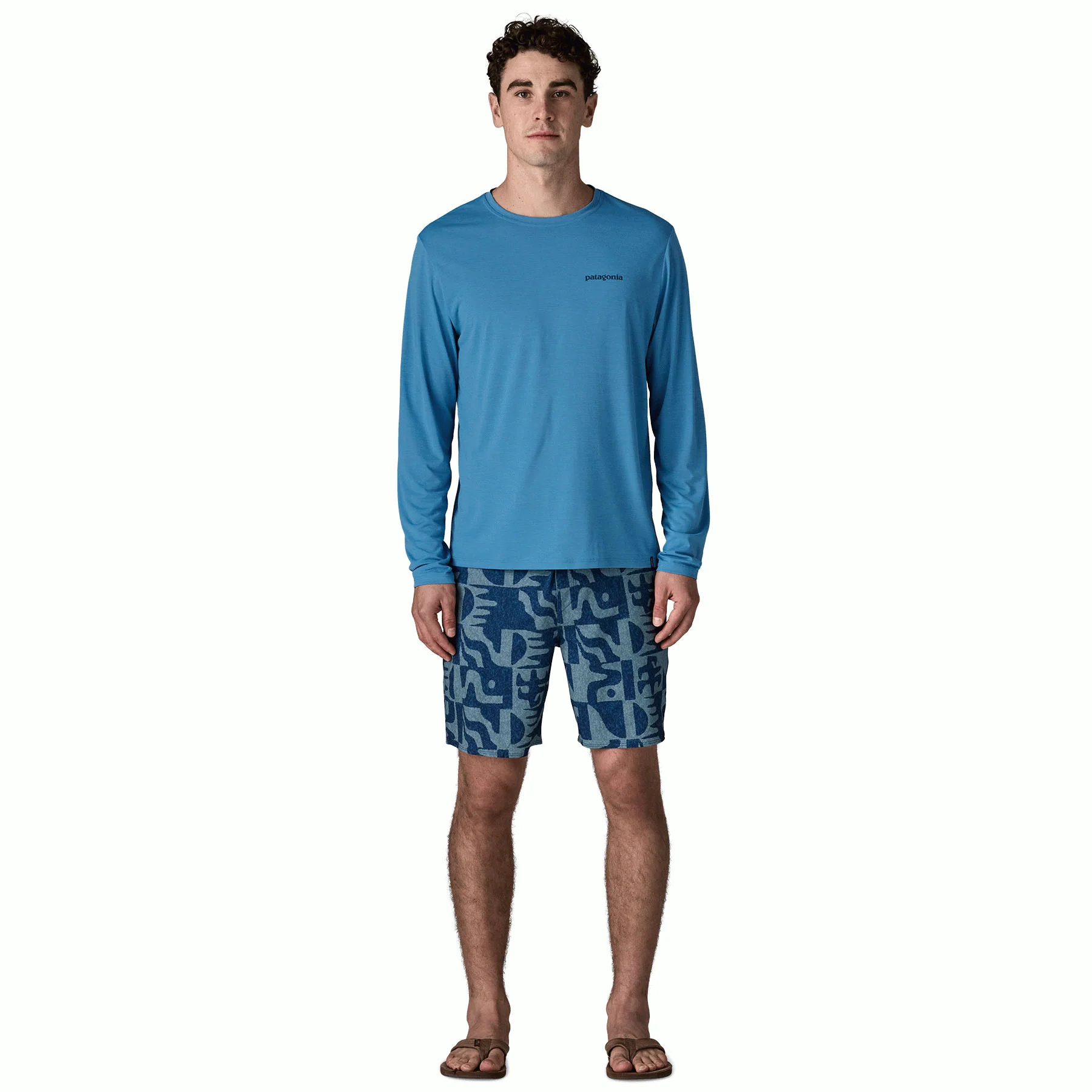 M's L/S Cap Cool Daily Shirt - Boardshort Logo - Image 4