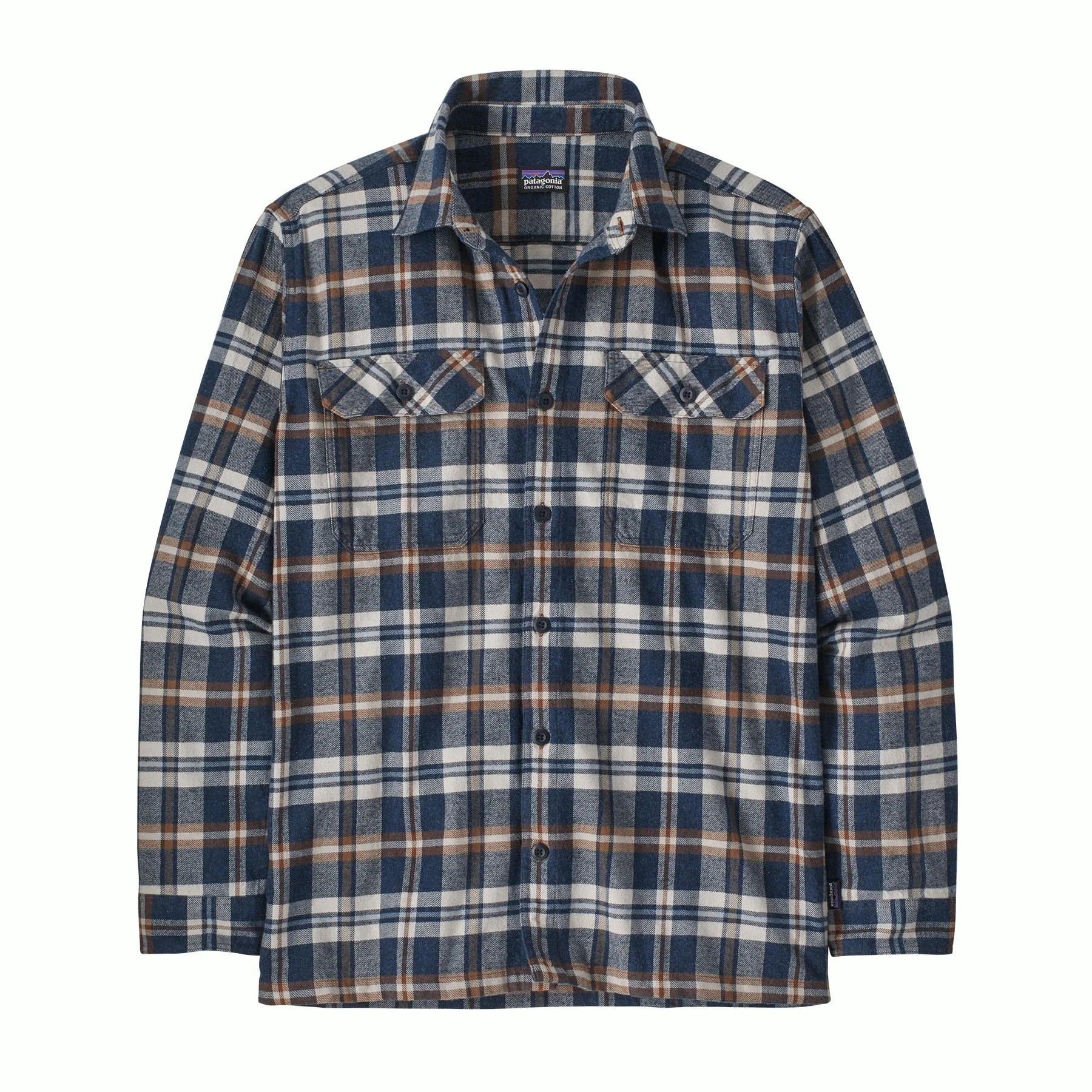 M's Long-Sleeved Organic Cotton Midweight Fjord Flannel Shirt