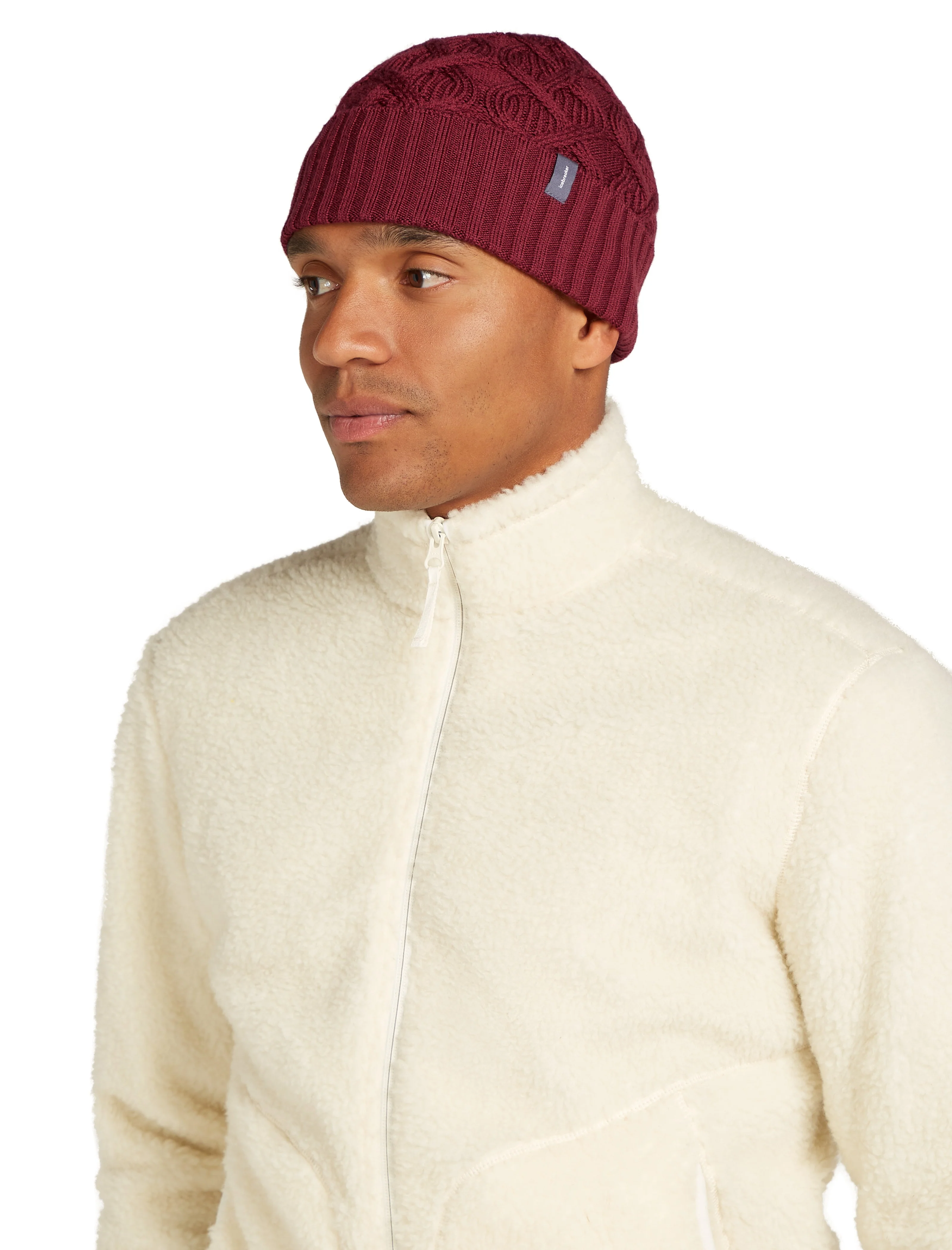 U Mer Cable Knit Beanie - Image 4