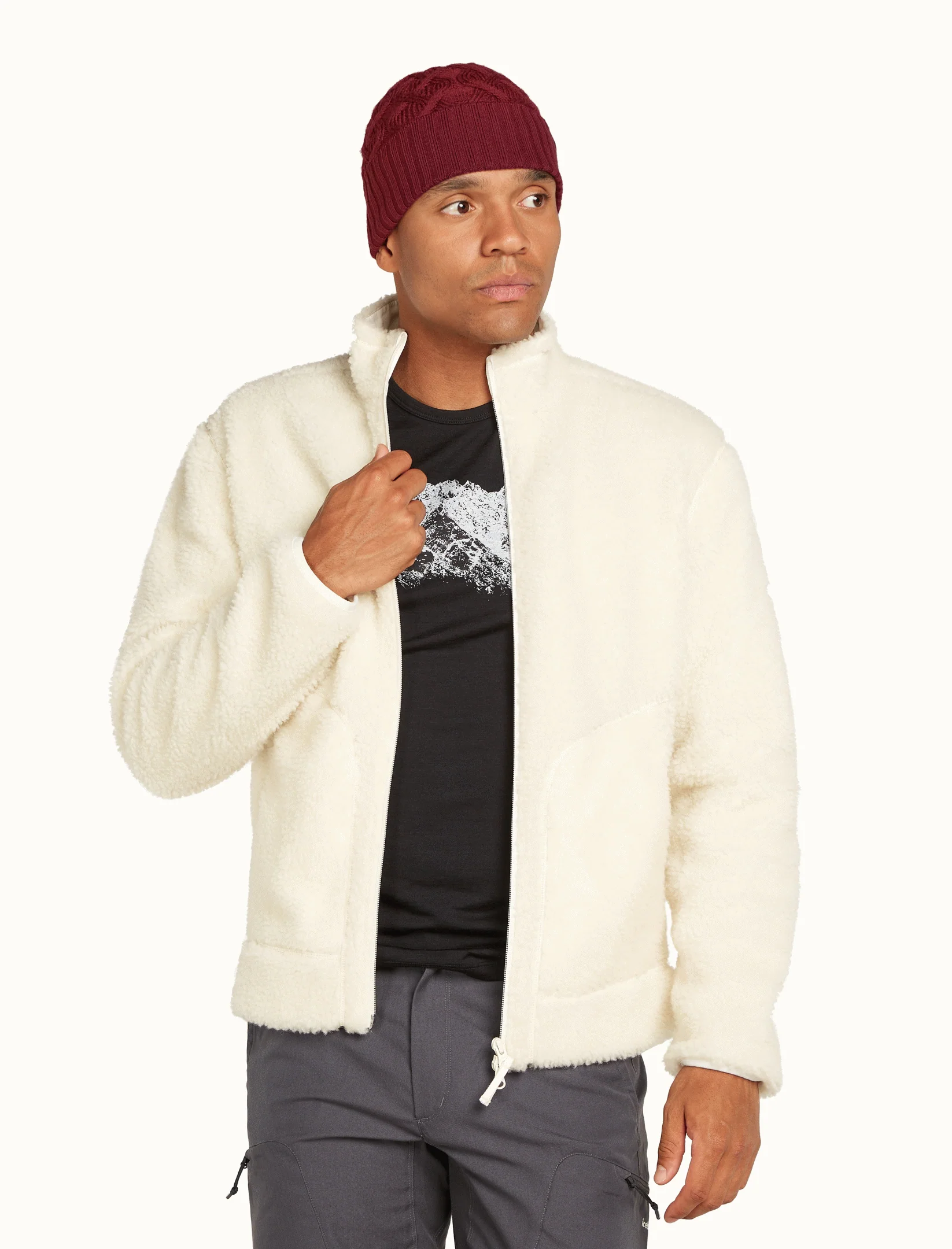 U Mer Cable Knit Beanie - Image 9