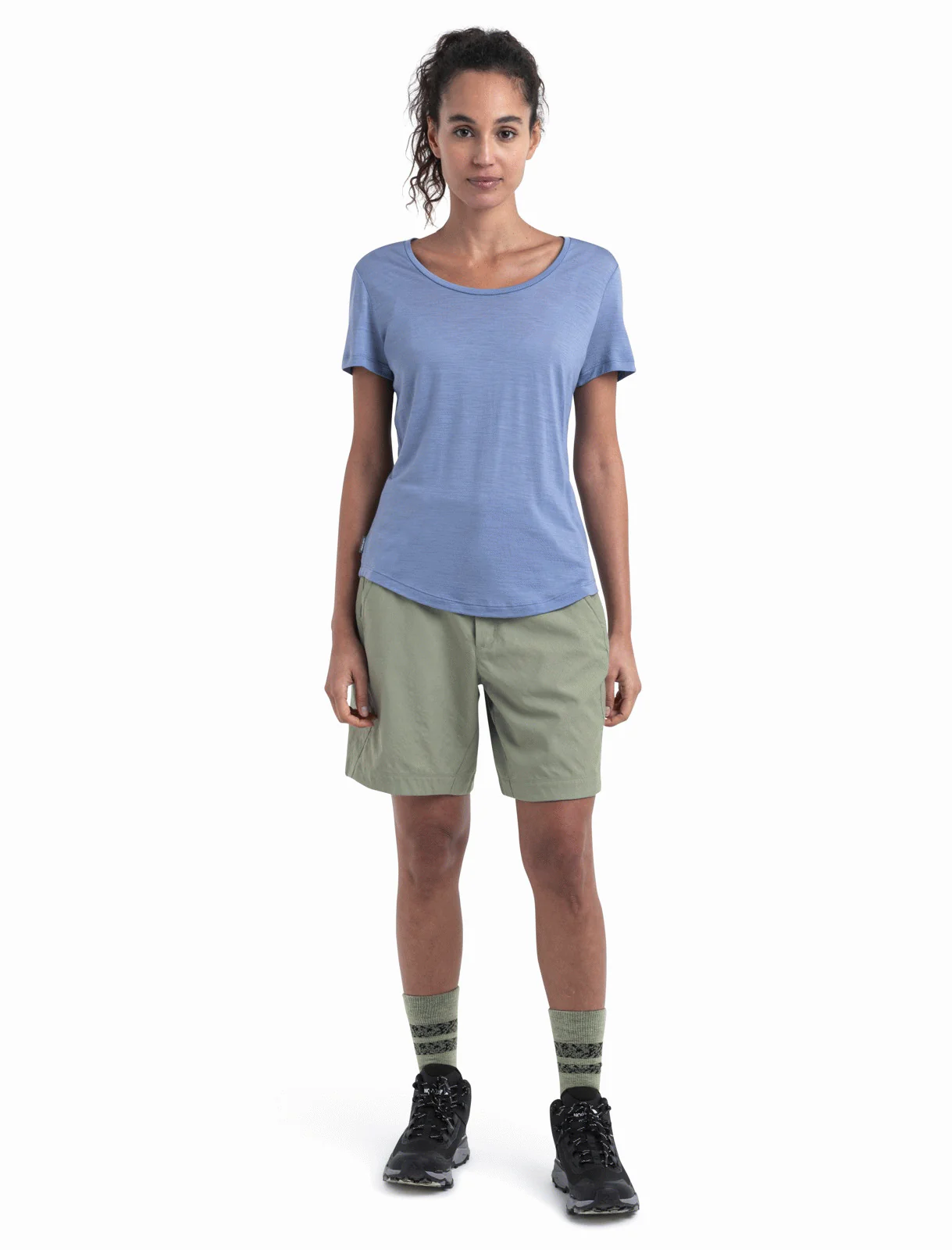 Women Merino Blend 125 Cool-Lite™ Sphere SS Scoop Tee - Image 9