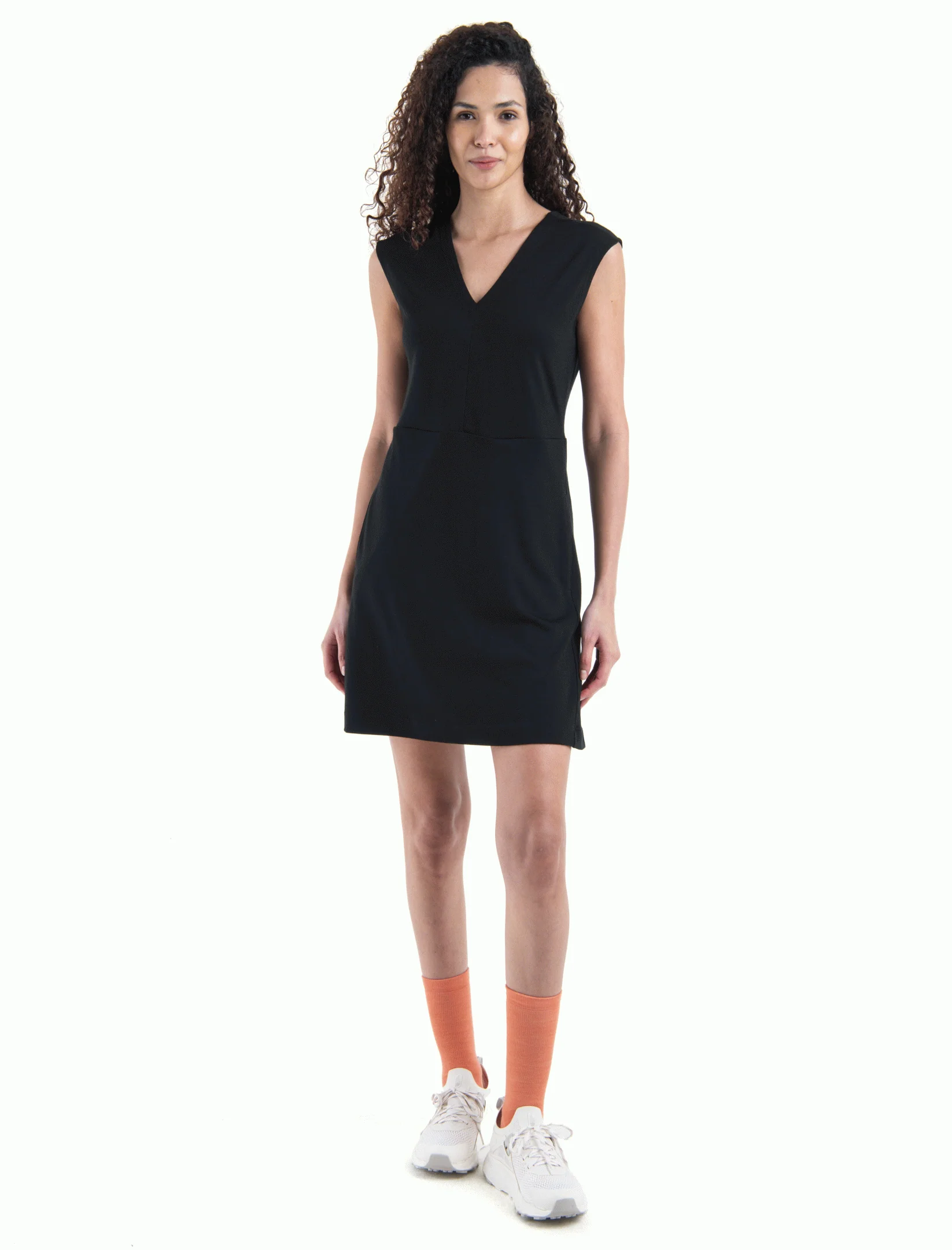 Women Merino 200 Granary Sleeveless V Neck Dress - Image 11