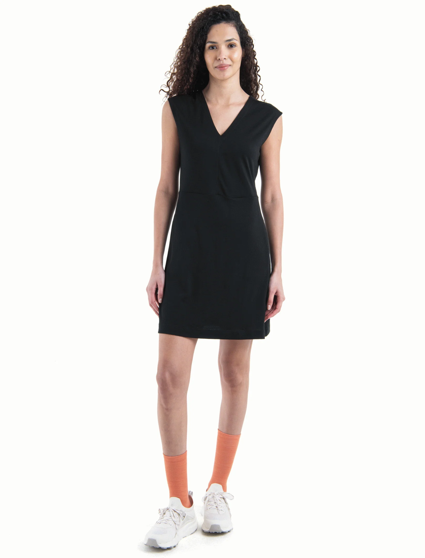 Women Merino 200 Granary Sleeveless V Neck Dress - Image 14