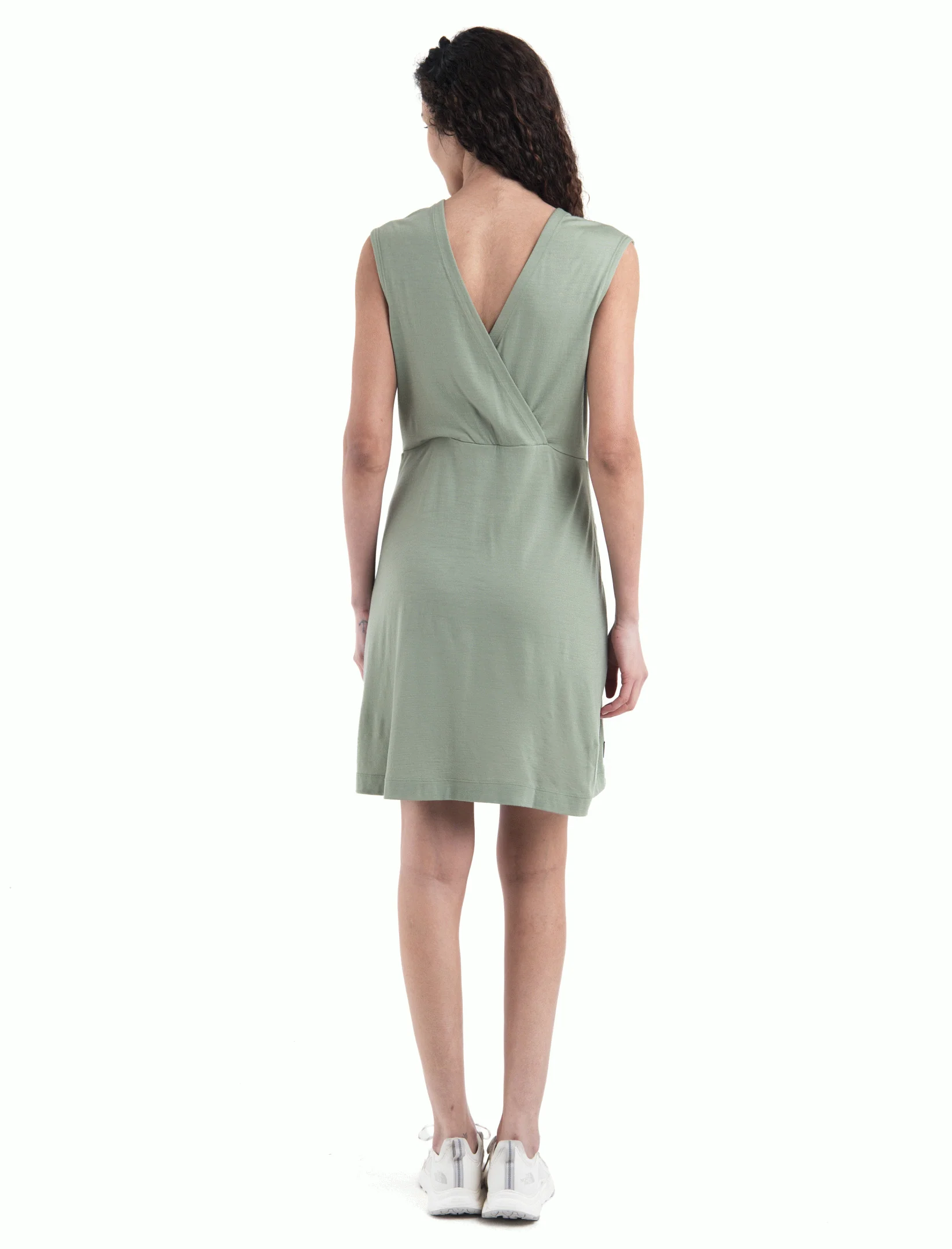 Women Merino 200 Granary Sleeveless V Neck Dress - Image 6