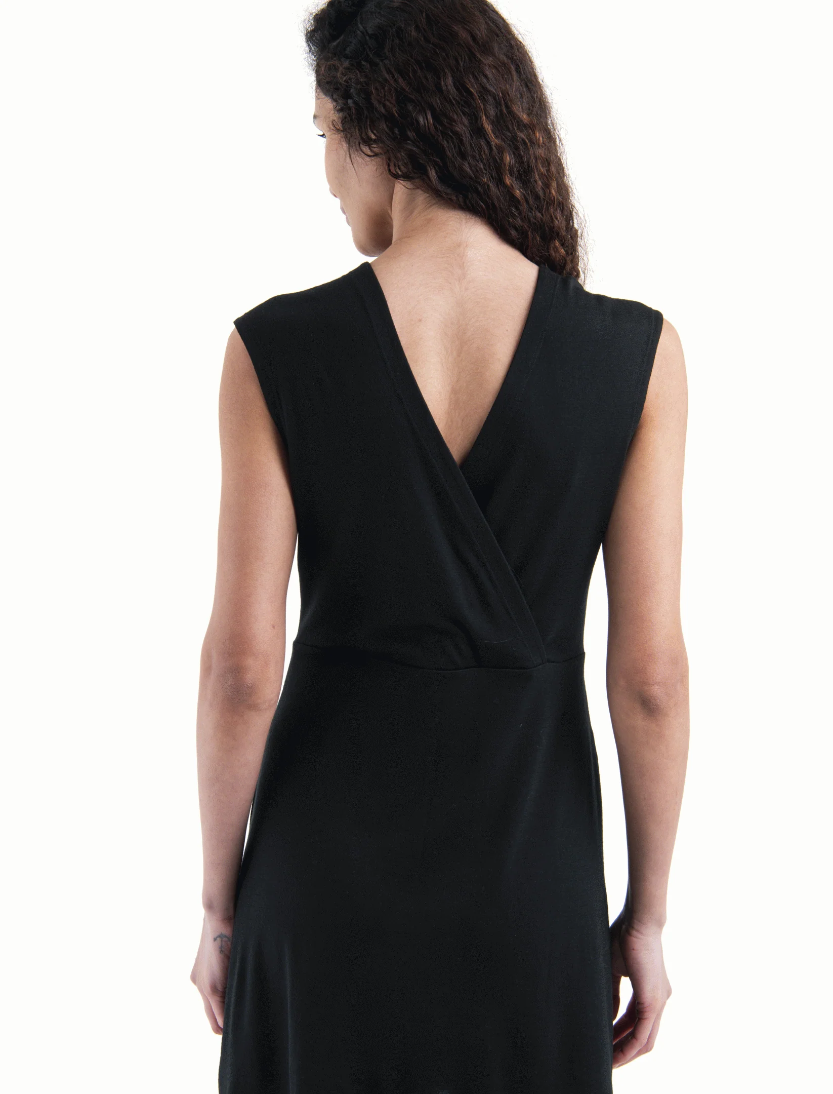 Women Merino 200 Granary Sleeveless V Neck Dress - Image 9