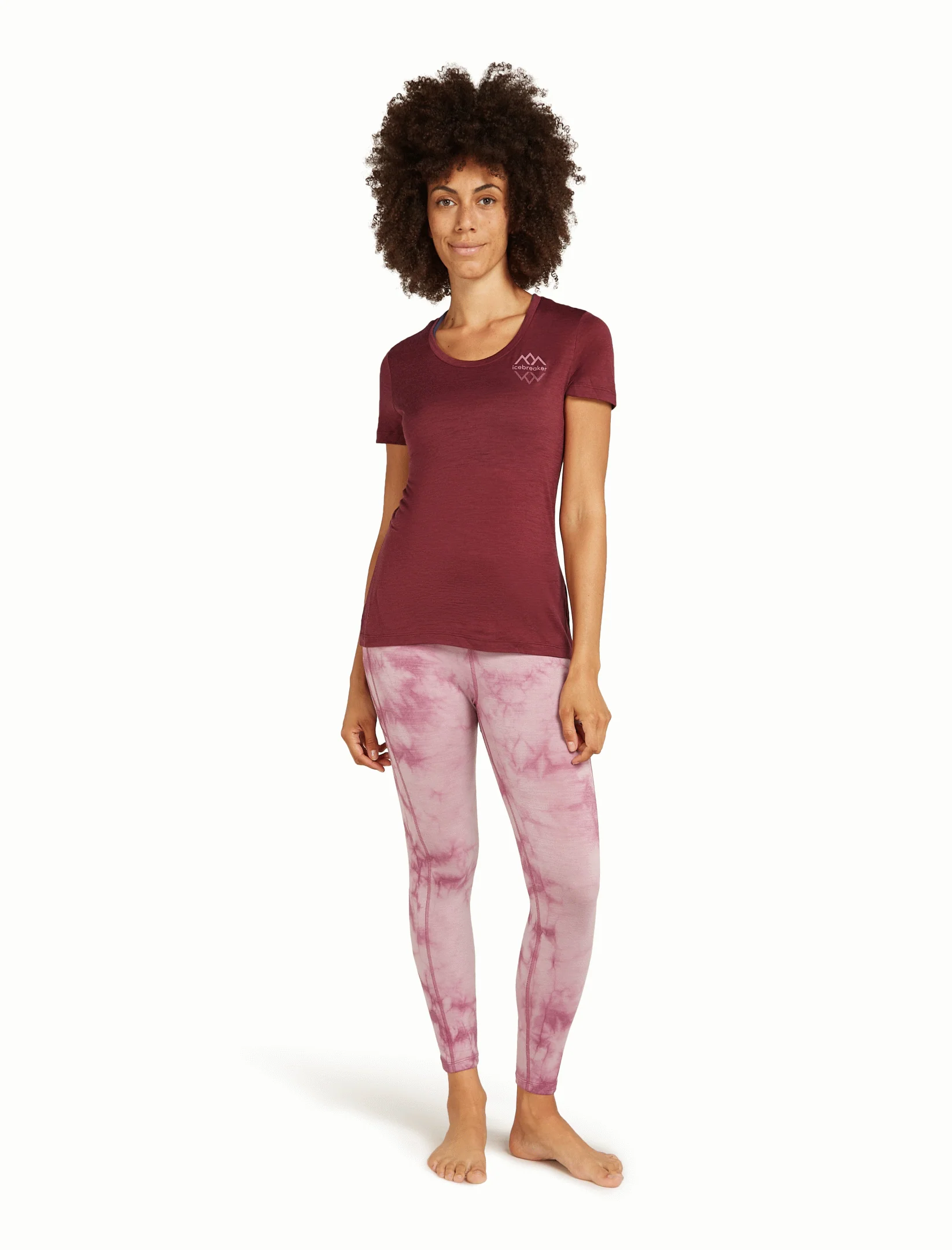 Women Merino 150 Tech Lite III SS Scoop Tee Icebreaker Logo Reflections - Image 13