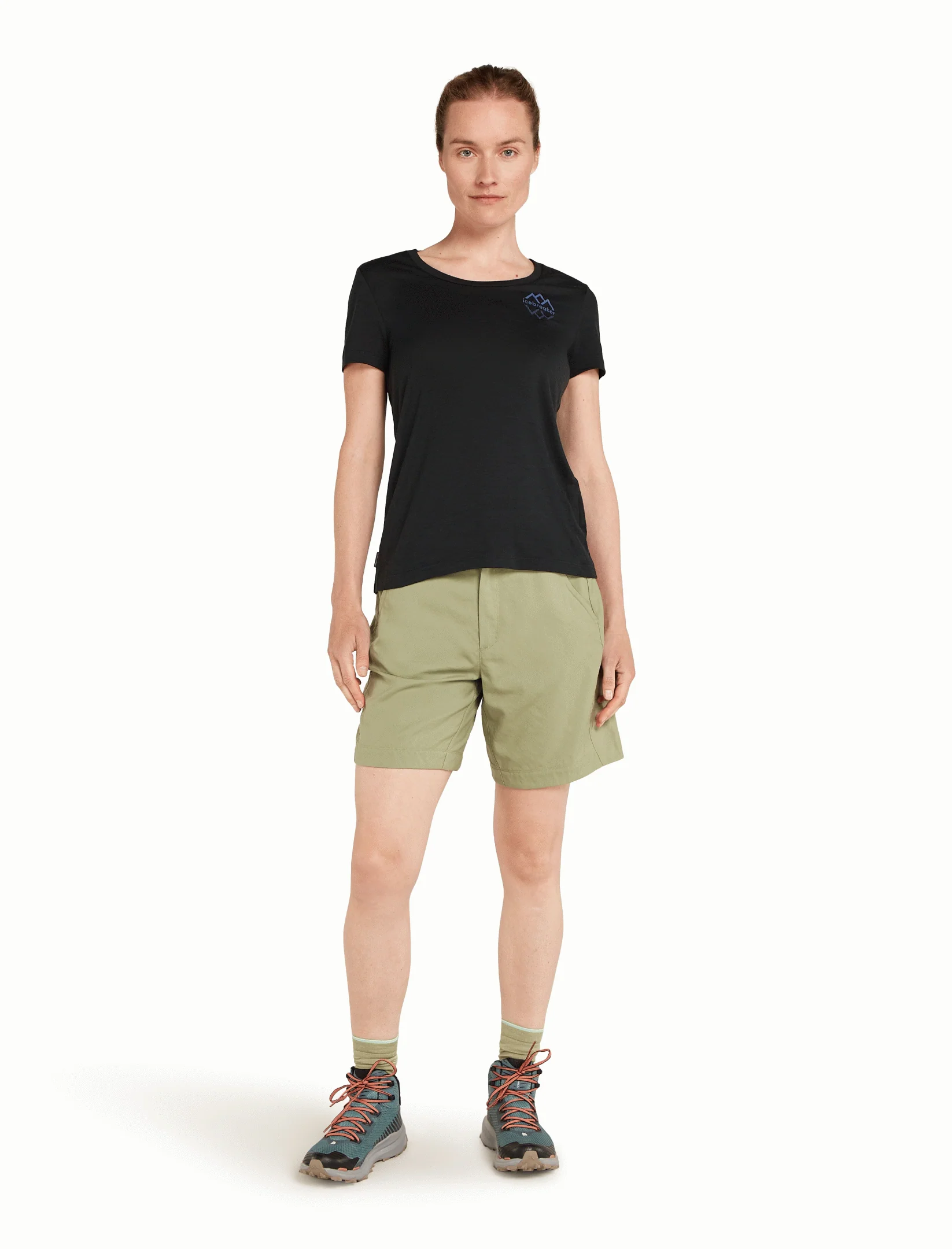 Women Merino 150 Tech Lite III SS Scoop Tee Icebreaker Logo Reflections - Image 18