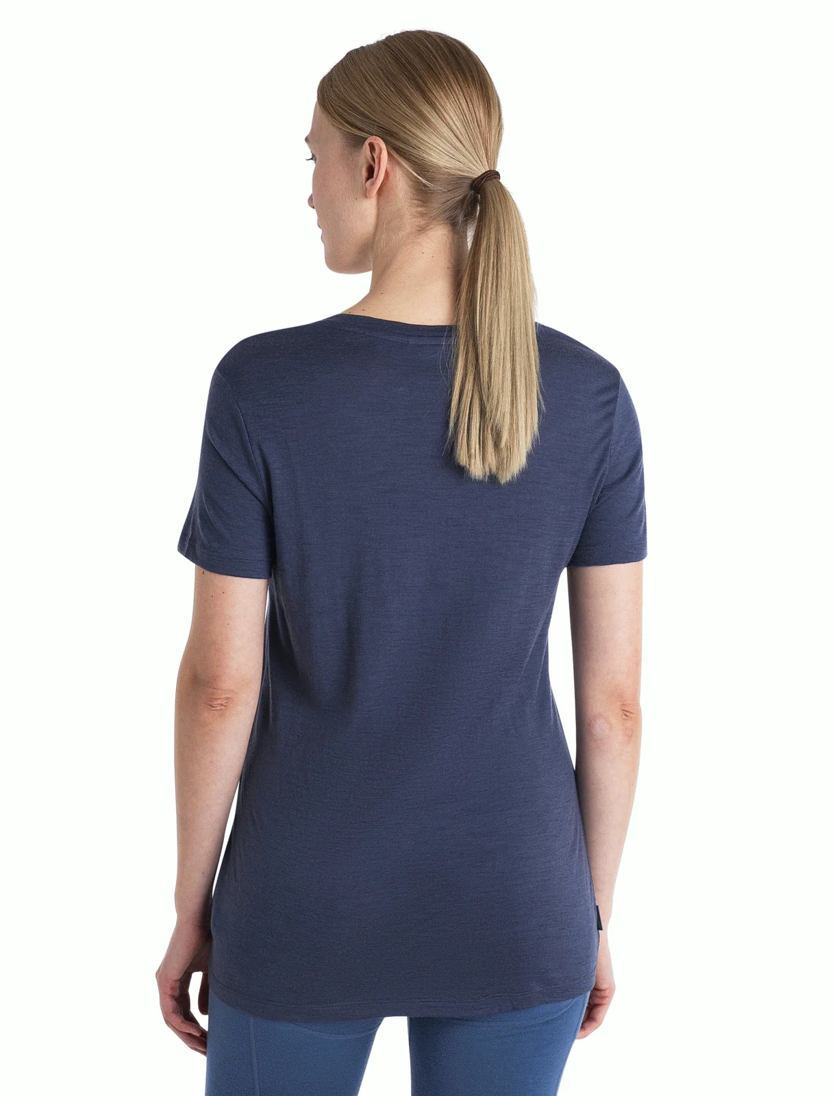 Women Merino 150 Tech Lite III SS Scoop Tee Icebreaker Logo Reflections - Image 4