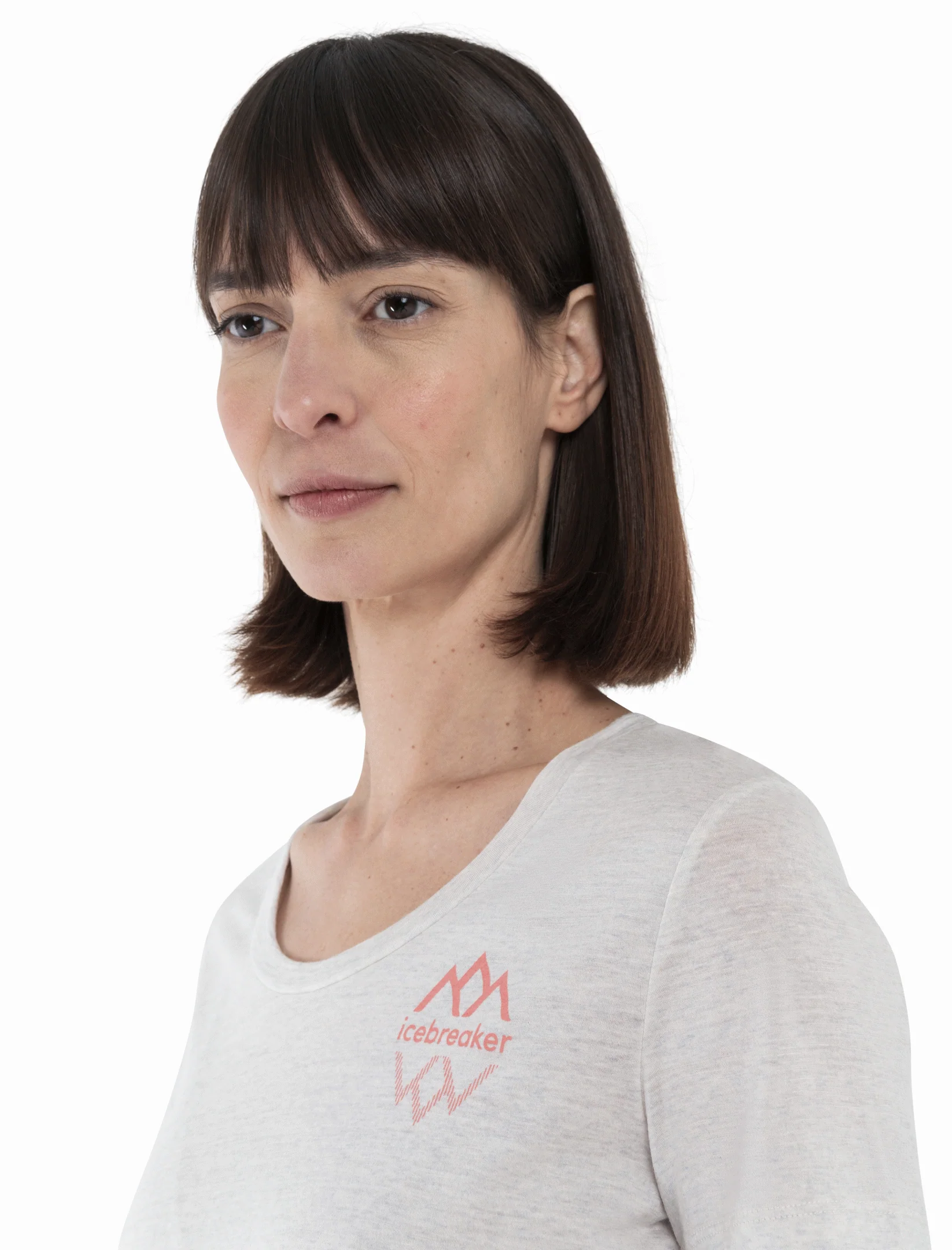 Women Merino 150 Tech Lite III SS Scoop Tee Icebreaker Logo Reflections - Image 6