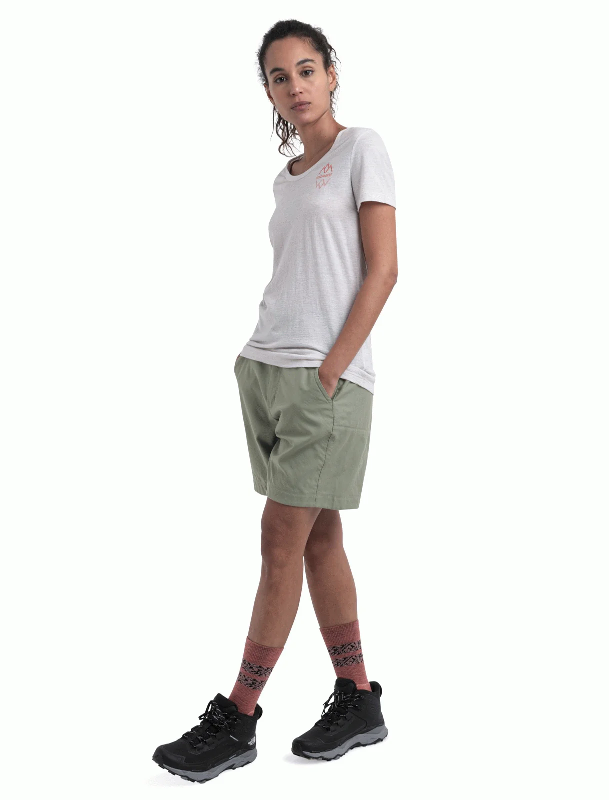 Women Merino 150 Tech Lite III SS Scoop Tee Icebreaker Logo Reflections - Image 8