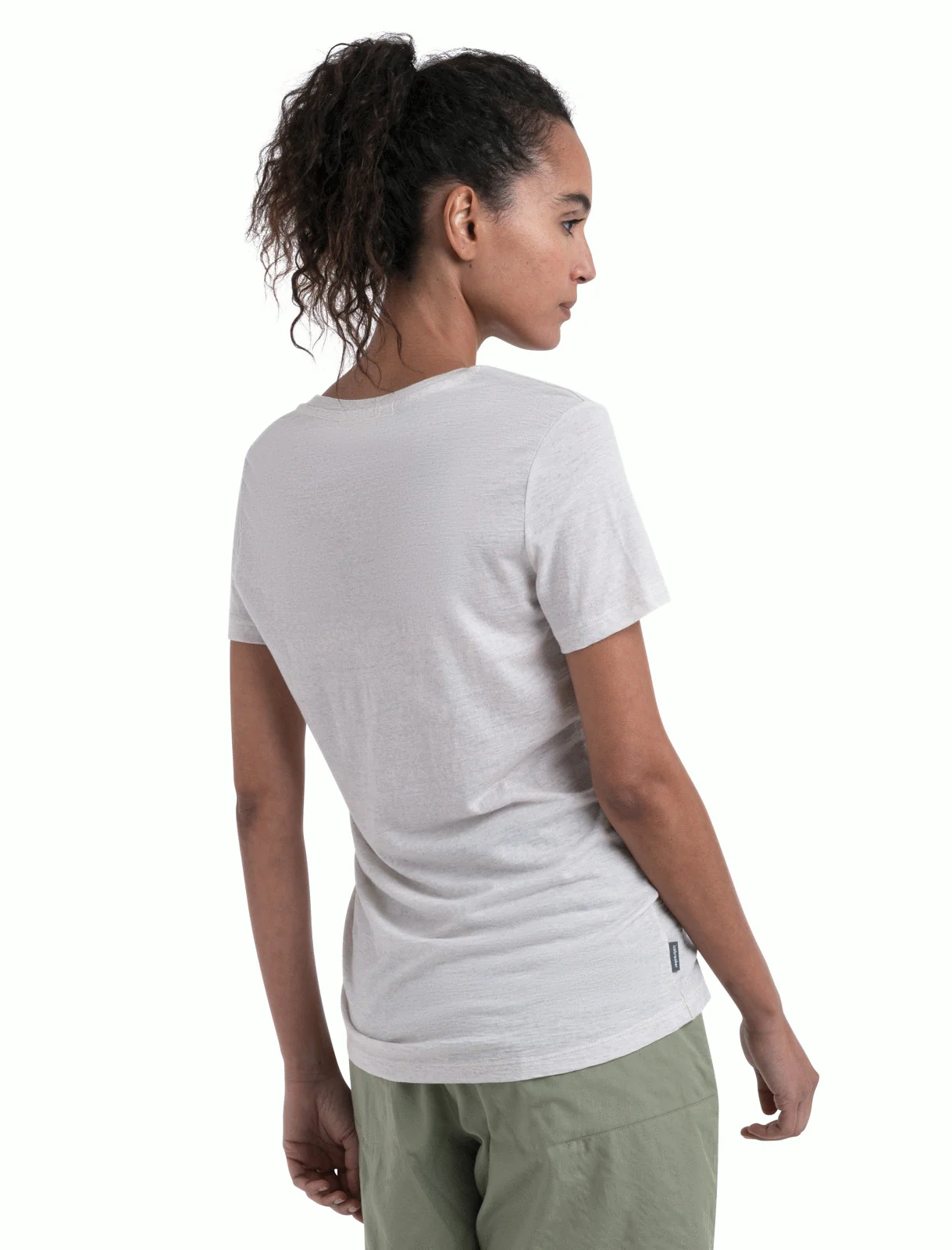 Women Merino 150 Tech Lite III SS Scoop Tee Icebreaker Logo Reflections - Image 9