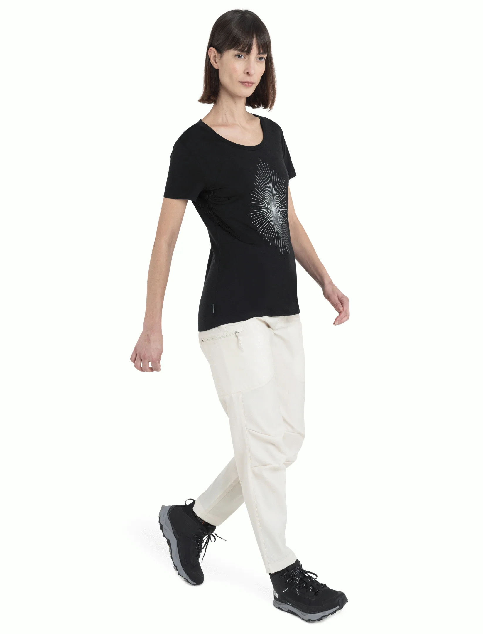 Women Merino 150 Tech Lite III SS Scoop Tee Light Forms - Image 3