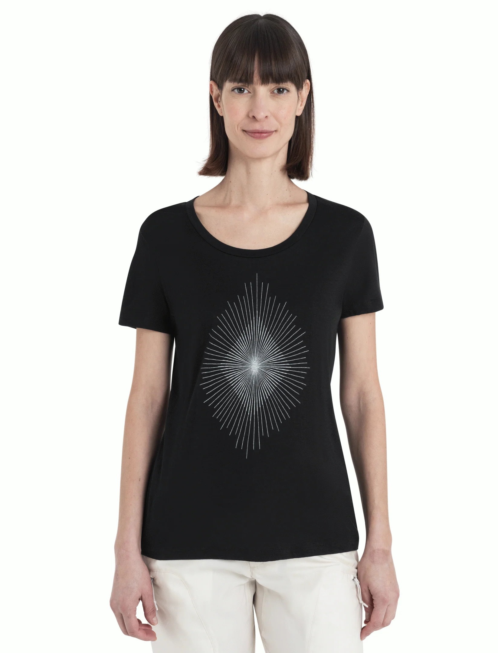 Women Merino 150 Tech Lite III SS Scoop Tee Light Forms - Image 5
