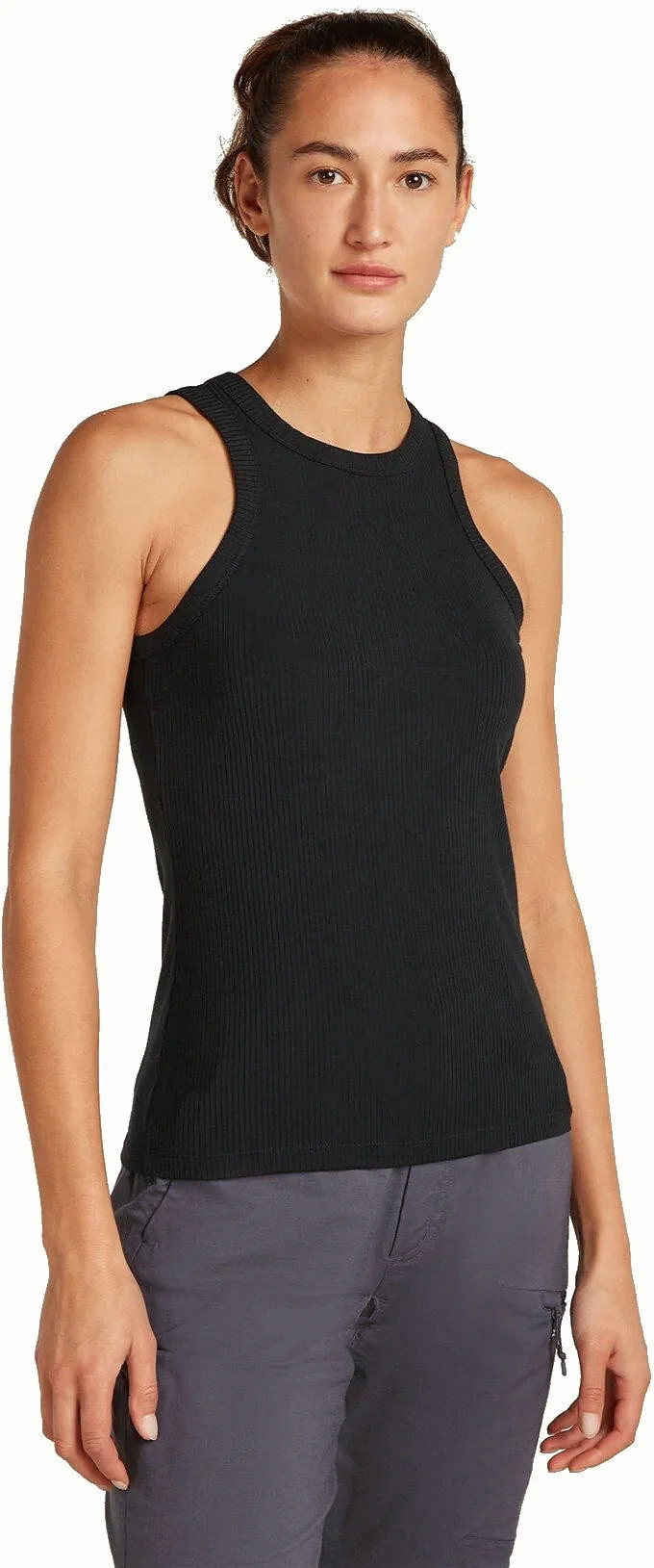 Women Merino Blend Rib Lotus Tank