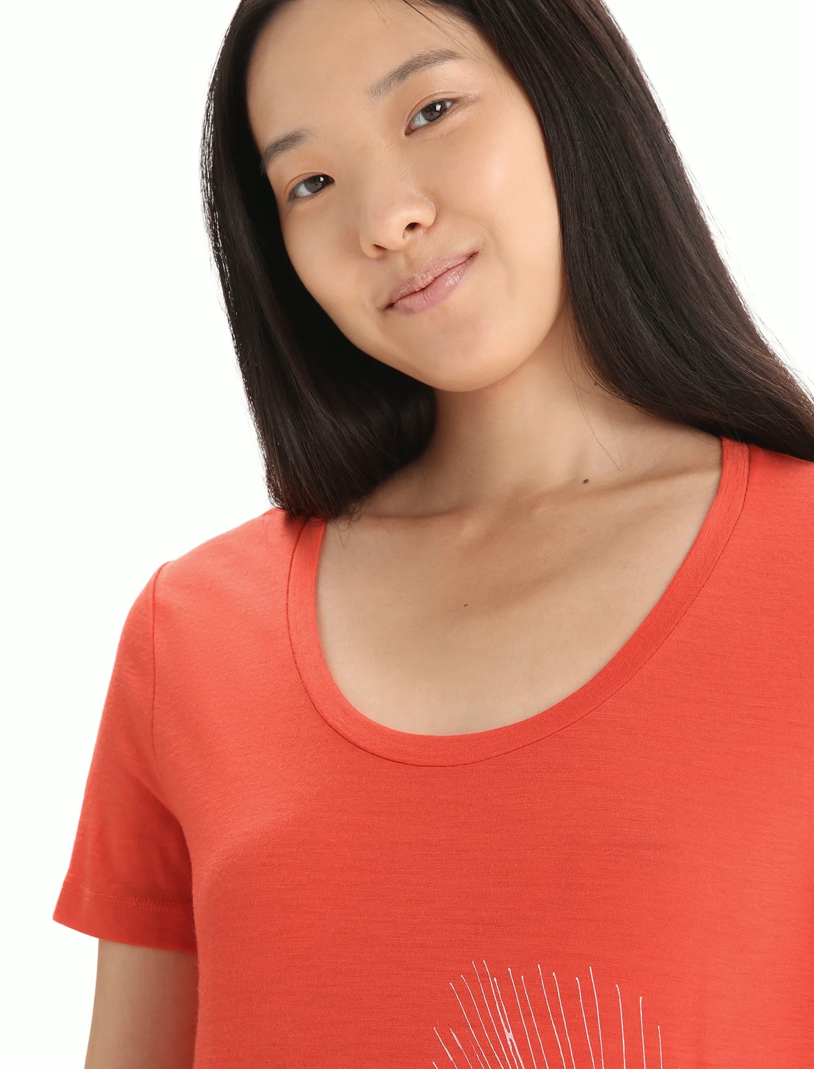 Women Tech Lite II SS Scoop Tee Plume - Image 4