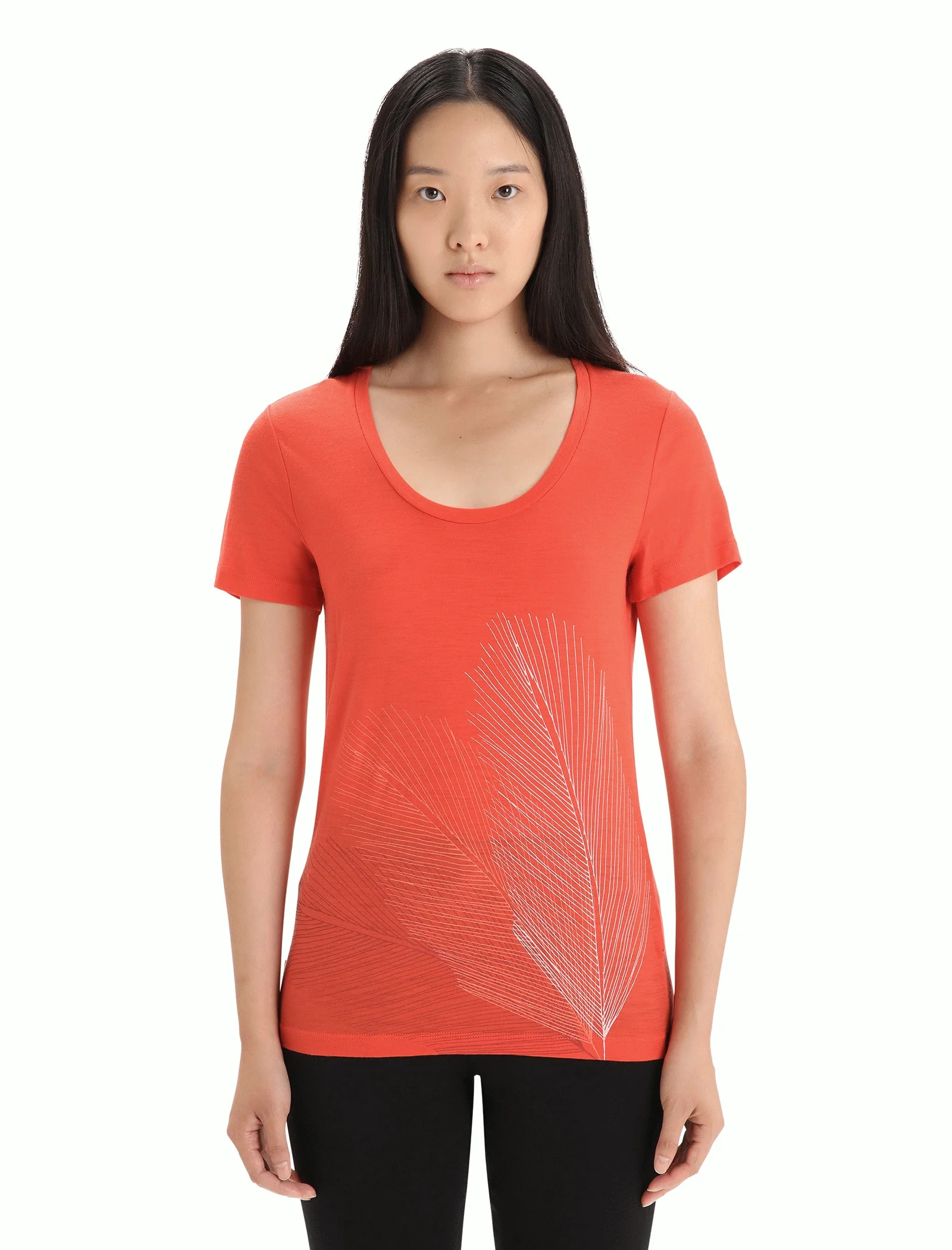 Women Tech Lite II SS Scoop Tee Plume - Image 7