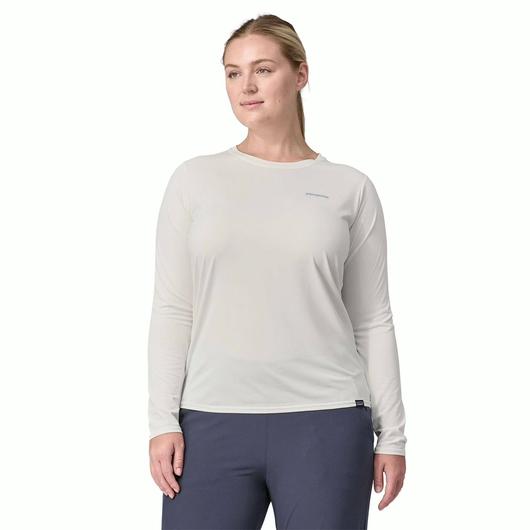 W's L/S Cap Cool Daily Graphic Shirt - Waters - Image 8