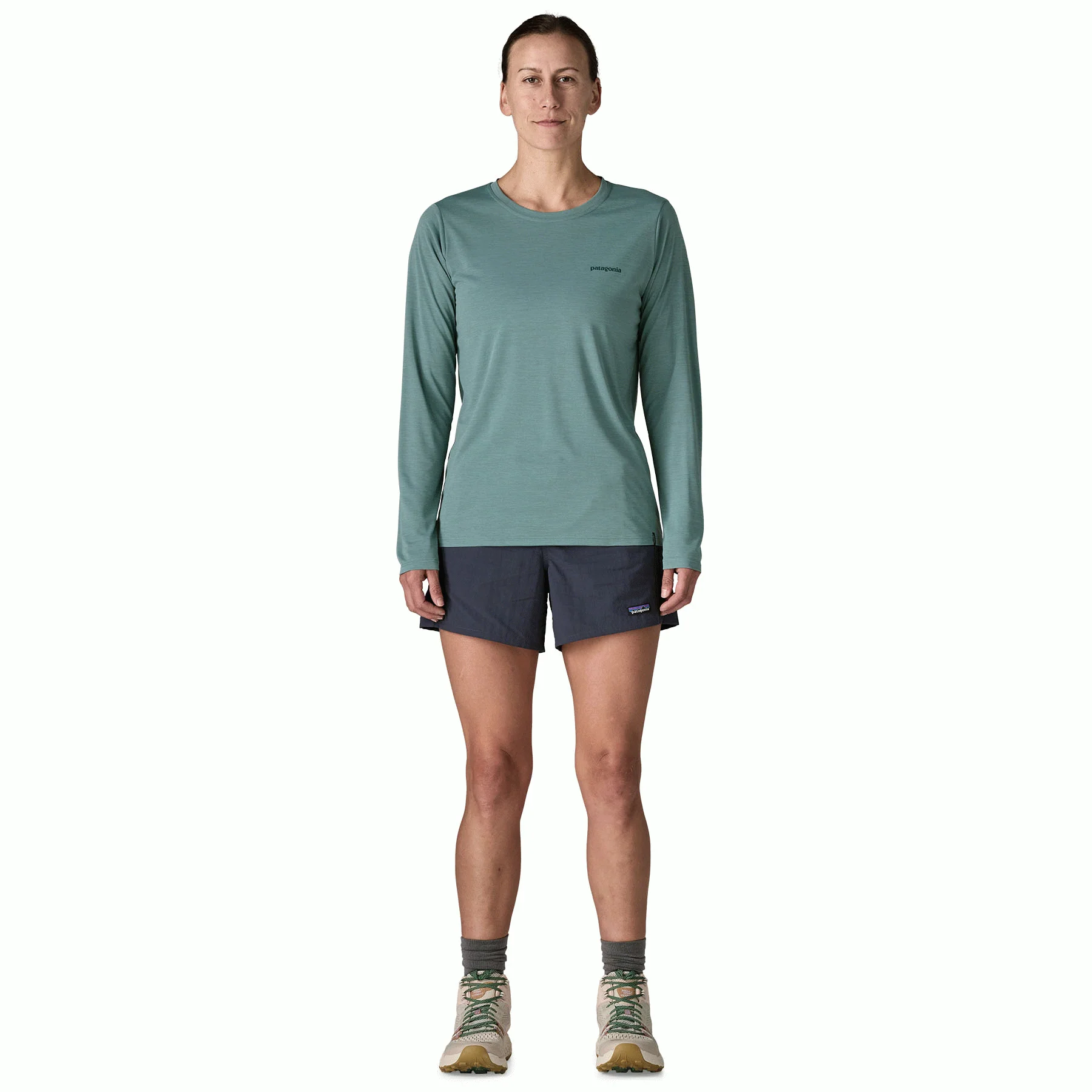 W's L/S Cap Cool Daily Shirt - Boardshort Logo - Image 3