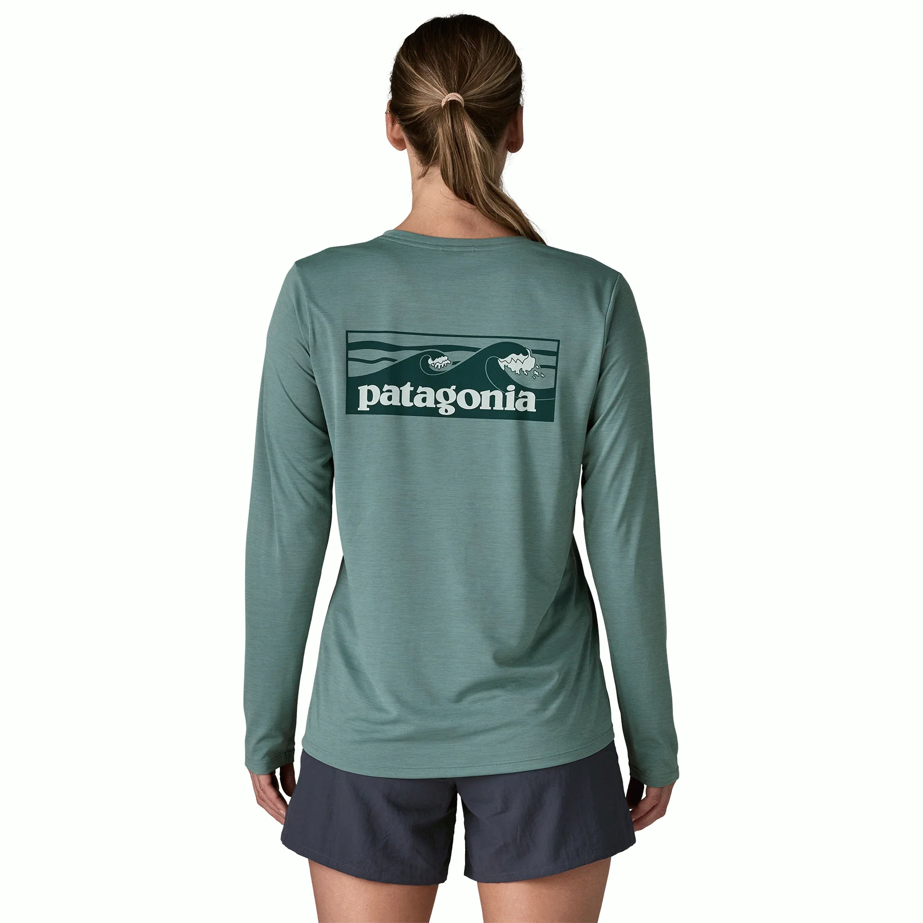 W's L/S Cap Cool Daily Shirt - Boardshort Logo - Image 4