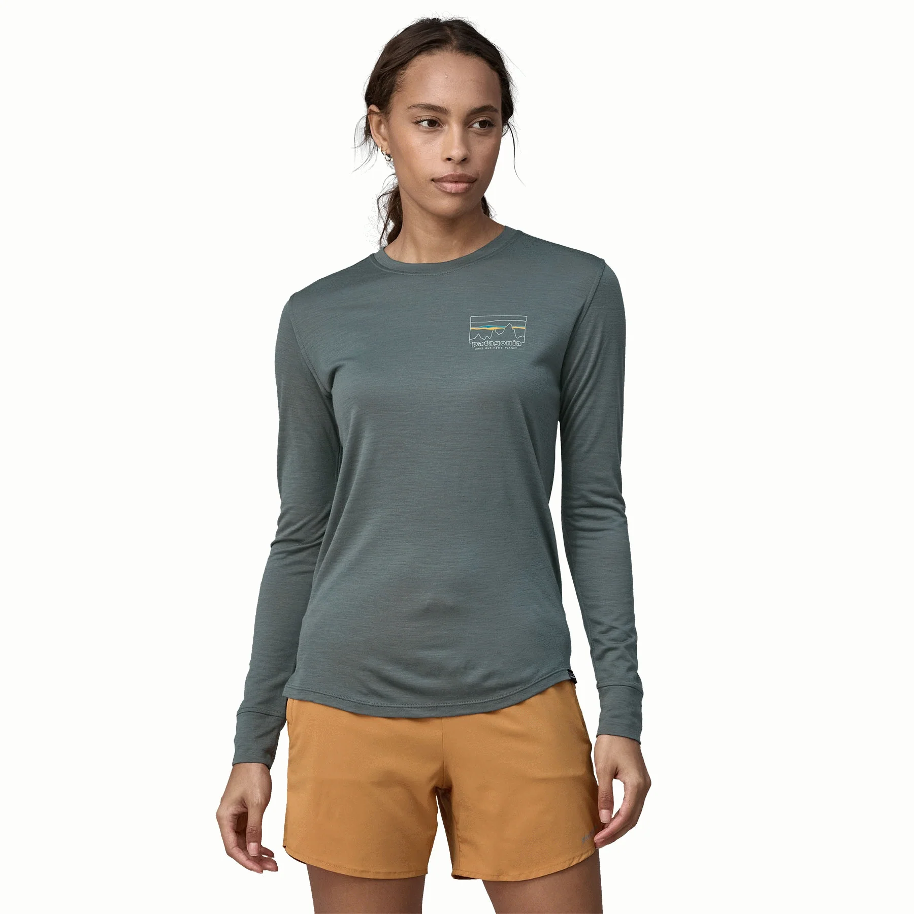 W's L/S Cap Cool Merino Blend Graphic Shirt - Image 6