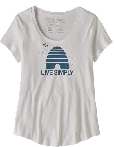 W's Live Simply Hive Organic Scoop T-Shirt - Image 2